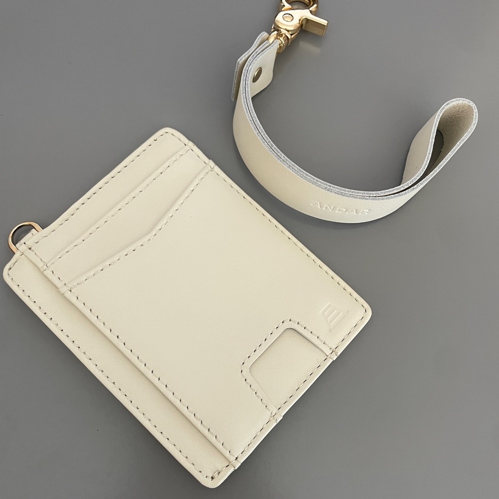 Andar The Denner Wallet, in Ivory, Leather, New in Box